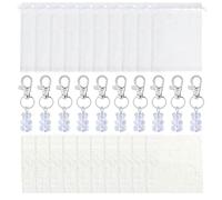 Regalos de fiesta prenatal osos, toallas de oso para fiesta de prenatal - 10X Juego de toallas en forma de oso de forro polar coral,Conjunto de toallas de oso de lana con bolsa de organza para el