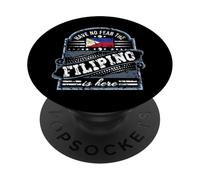 Regalos de Filipinas - No Temas al Filipino PopSockets PopGrip Adhesivo