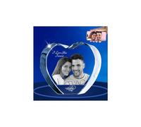 Regalos de fotos de cristal 3D personalizados con mis propias fotos, decoración de mesa de Navidad, impresiones fotográficas de vidrio, imagen personalizada, cumpleaños, aniversario, boda, para