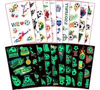 Regalos de fútbol para niños, 20 hojas, fútbol infantil, tatuaje, regalo de cumpleaños infantil, 4, 5, 6, 7, 8, 9, 10 años, objetos pequeños para calendario de Adviento, regalos de Papá Noel, regalos