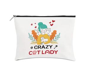 Regalos de gato para mujeres, gatos, mamá, regalo para amantes de los gatos, regalos para mujeres, gatos locos, regalo de cumpleaños, bolsa de maquillaje, bolsas de cosméticos para mujer, regalos de