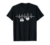 Regalos de ingeniería de latidos del corazón para ingeniero químico Camiseta