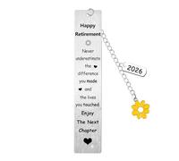 Regalos de jubilación para mujer, marcapáginas de jubilación 2026, marcapáginas Enjoy The Next Chapter, el mejor regalo de jubilación para mujeres y hombres, regalo de jubilación feliz 2026, regalos