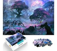 Regalos de Juegos desafiantes Cazador de luz de Luna Rompecabezas para Adultos de 1000 Piezas 26x38cm Regalos de Amigo Secreto para Mayores de 14 años