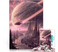 Regalos de Juegos desafiantes Horizontes Rosados Rompecabezas de 1000 Piezas para Adultos 38x52cm Interacción Entre Padres e Hijos para Mayores de 14 años