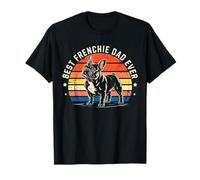 Regalos de la bandera estadounidense Best Frenchie Dad Ever Bulldog Camiseta