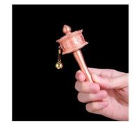 Regalos de meditación, budismo para principiantes Rueda de oración de mano Rueda de oración budista El budismo tibetano se utiliza para oración, bendición, meditación, curación, re