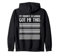 Regalos de Mensajes Ocultos My Favorite Co-Worker Got Me This Sudadera con Capucha