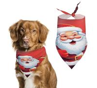 Regalos de Navidad de Papá Noel, bandanas para perros pequeños, medianos y grandes, gatos, bufanda para mascotas, baberos lindos de poliéster. Bufanda triangular para mascotas, regalo personalizado de