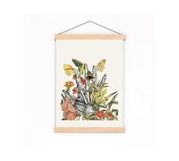 Regalos de Navidad, Idea, conjunto anatomía humana, póster, foto enmarcada, lienzo, órganos botánicos, estampado corazón, pinturas artísticas for pared, decoración(D-With frame,50x75cm-20x30in)