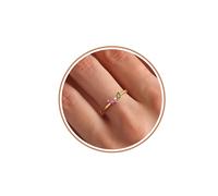 Regalos de Navidad para mujer, anillos de piedra natal para mujer, anillos de oro que nunca se deslustran, regalos de cumpleaños 21 para hija, hermana, adornos de Navidad, Piedra preciosa., Sin