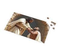 Regalos de Pascua para niños pequeños, Jesús llega a un hombre necesitado, rompecabezas de 300 piezas para adultos (1000 piezas)