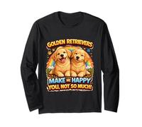 Regalos de Perro de Dibujos Animados Golden Retrievers Cute Retriever Dogs Manga Larga
