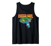 Regalos de Recuerdo con Forma de Mapa de corazón de Florida Gator Girl Camiseta sin Mangas