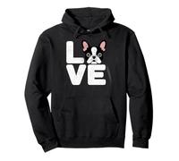 Regalos de San Valentín de Frenchie Frenchie French Bulldog Dog Hearts Love Sudadera con Capucha