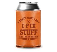 Regalos de San Valentín para papá, regalos de cumpleaños de hija e hijo, mangas enfriadoras de cuero, soporte para el día del padre, regalos para papá, marido, nuevo papá, regalo para hombres, papá