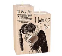 Regalos de San Valentín para su novia, candelabro en forma de corazón, aniversario, cumpleaños, decoración de velas, regalos románticos para ella