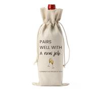 Regalos de trabajo para mujeres y hombres, bolsa de vino para dejar el trabajo, regalos para jefes
