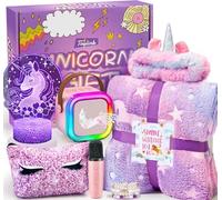 Regalos de Unicornio para Niñas 6 7 8 9 10 Años Máquina de Karaoke Micrófono Infantil con Altavoz Manta Lumínica Unicornio Luz Nocturna Diadema Pulseras Juguetes Regalo Cumpleaños Niñas