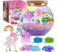 Regalos de Unicornio para Niñas - Kit de Terrario de Unicornio para Niños - Regalo de Cumpleaños para Niñas 4 5 6 7 8-12 Años - Juguetes de Unicornio - Kit de Arte y Manualidades para Niños