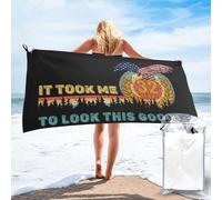 Regalos divertidos de cumpleaños vintage 32.º Me tomó 32 años lucir tan bien Toalla de playa para hombres y mujeres Absorbente Ligera Piscina Yoga Suave Portátil Estampados elegantes Máxima comodidad