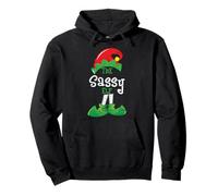 Regalos Divertidos de Navidad a Juego de The Sassy Elf Sudadera con Capucha