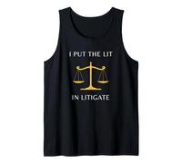 Regalos Divertidos para el Abogado I Put The Lit In Litigate Lawyer Camiseta sin Mangas
