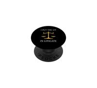 Regalos Divertidos para el Abogado I Put The Lit In Litigate Lawyer PopSockets PopGrip Adhesivo
