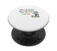 Regalos Divertidos para golfistas de papá Juega Mejor Que tu papá PopSockets PopGrip Adhesivo