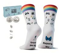 Regalos divertidos para hombres, calcetines novedosos: calcetines de juego para adolescentes y niños, regalos divertidos de Navidad, rellenos de calcetines de Navidad, ideas de regalo para hombres