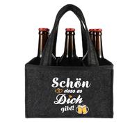 Regalos divertidos para hombres, regalos personalizados hombres, regalos de Navidad regalo de cumpleaños para hombres, regalos divertidos para hombres, bolso de mano de cerveza, Schön dass es Dich