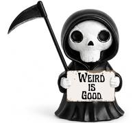 Regalos divertidos para mejores amigos, decoración gótica de resina de la muerte de Weird Is Good