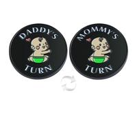 Regalos divertidos para papá y mamá, moneda para tomar decisiones, regalo de nuevo bebé para padres, mamá, papá, embarazo, mujeres, primera vez para ser madres, papás, día de San Patricio, Pascua