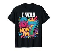 Regalos geniales de cumpleaños para niños y niños con «I Was 6 Now I'm 7» Camiseta