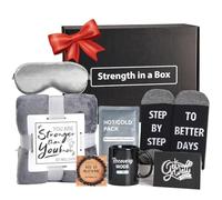 Regalos Get Well Soon para hombres - Paquete de cuidado para hombres con manta de felpa, taza, calcetines, etc. - Cesta de recuperación para hombres, papá, amigo después de la cirugía