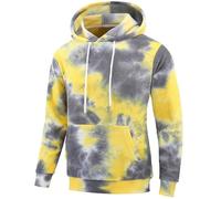 Regalos Gimnasio y Sudaderas de Polar NuBlend para Hombre de Mezcla de Algodón Tallas S 3X Sudadera Cremallera Roja, Yellow-3, M
