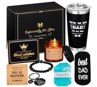 Regalos Hombre Originales Navidad Ideas Joven Taza Tarjeta Calcetines Jabón Aromaterapia Cumpleaños Regalo del Día del Padre Navidad para Papá Marido (Regalos para papá (D))