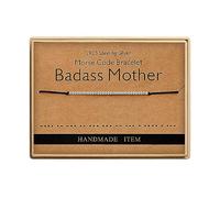Regalos inspiradores para mujer, pulseras con código morse para mujer, pulsera divertida para amigas, regalo divertido para mujer, pulsera de plata de ley para mujer, 36 cm, Madera, No es una piedra