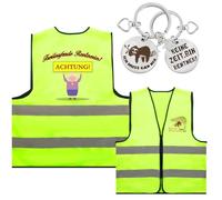 Regalos Jubilacion Chaleco Pensión Chaleco Reflectante como Regalo Jubilacion Hombre y Mujer Regalos Jubilación Divertido (B)