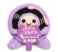 Regalos Kpop para mujeres, Just a Girl Who Lovers K-Pop Merch, regalos de drama coreano, regalo musical para mujeres, muñeca de ganchillo positiva hecha a mano para adolescentes y niñas amantes de