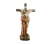 REGALOS LLUNA Cristo con San Francisco (15_cm)