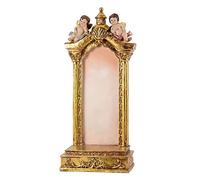 REGALOS LLUNA Hornacina Dorada con Ángeles 34 cm. Decorativa Resina peana