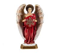 REGALOS LLUNA Metatrón Ángel Figura 20 cm. túnica roja arcángel Mattatron Metator Imagen Resina peana