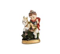 REGALOS LLUNA San Jorge Infantil 10 cm. Figura Resina peana decoración