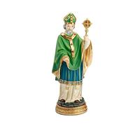 REGALOS LLUNA San Patricio Figura 20 cm. Imagen Resina Detalle peana