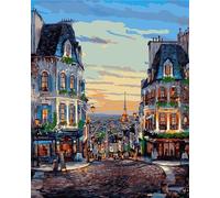 Regalos Lluna Set de Pintura por Números Alex Bog Quartier Montmatre Paris 40 x 50 cm
