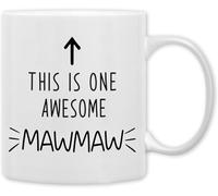 Regalos Mawmaw para la abuela del Día de la Bisabuela. Esta es una increíble taza de café Mawmaw. Taza de café novedosa con impresión de doble cara para mamá, papá, amigo, esposa, esposo, regalo de 11