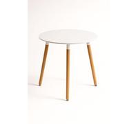 Regalos Miguel - Estilo Nórdico - Mesa Tower Redonda 80 cm - Blanco