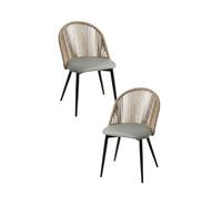 Regalos Miguel - Packs Sillas Comedor - Pack 2 Sillas Misal - Gris Oscuro