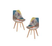 RegalosMiguel Pack 2 Sillas Synk Patchwork - Patchwork colores